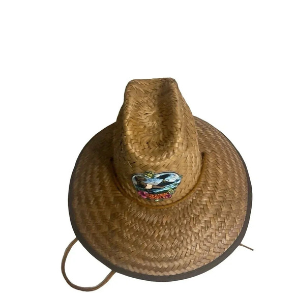 Jurassic World Straw Safari Sun Hat Draw Cord Adult OSFM 100% Straw Comfort Band main image 14